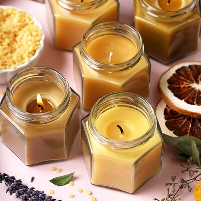 4oz Beeswax Pastilles - Bee Healthy Beeswax Candles