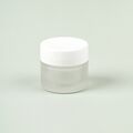 8ml Frosted Glass Jar with White Cap - 4