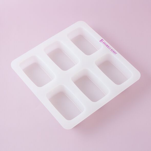 6 Cavity Silicone Rectangle Mold for Soap Making
