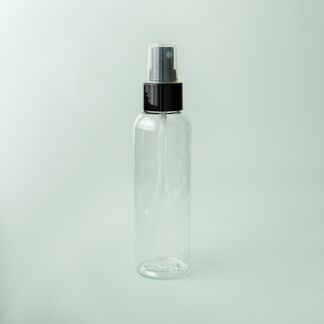 4 oz Clear Cosmo Bottle with Black Pump Spray Cap - 10