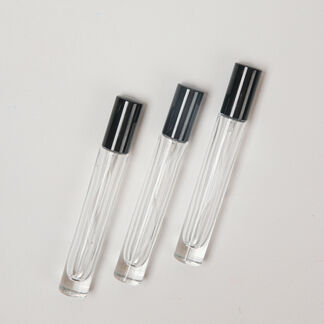 Perfume Bottle with Black Top