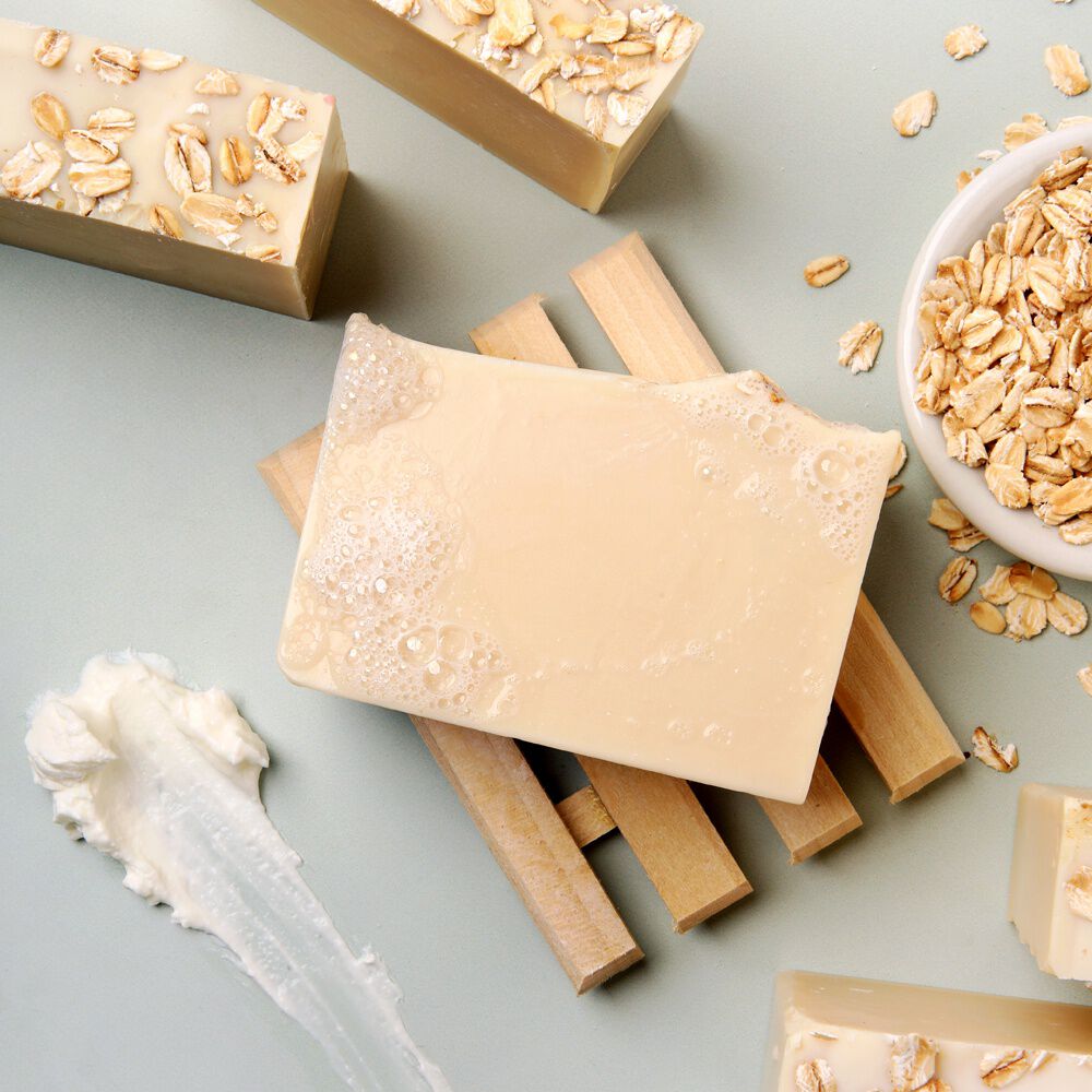 Oatmeal Soap Recipe (Soothing + Pretty Cold Proces Soap