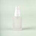 1 oz Frosted Glass Bottle with White Spray Top - 4