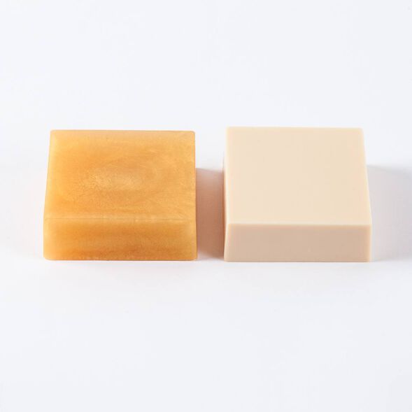 Two Gold Sparkle Color Blocks for Soap Making