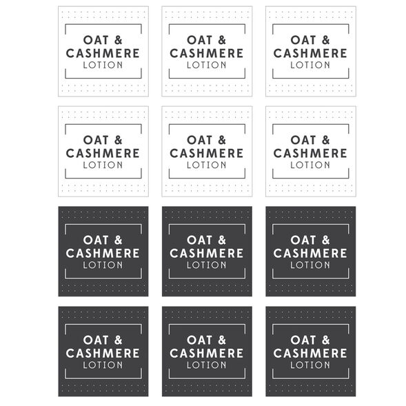 Oat and Cashmere Lotion Digital Label