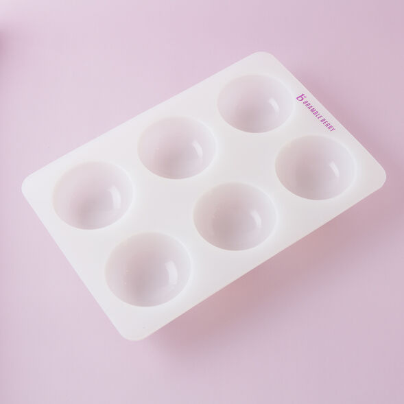 6 Cavity Silicone Dome Mold for Soap Making