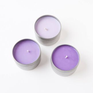 Purple Blackberry Flower Candle - Soap Queen