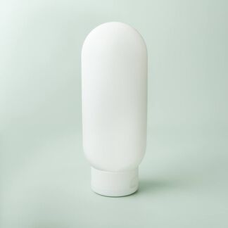 6 oz White Tottle Bottle with Lid - 10