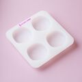 4 Cavity Sand Dollar Silicone Mold for Soap Making