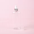 8 oz Clear Bottle with Silver Spray Cap - 10