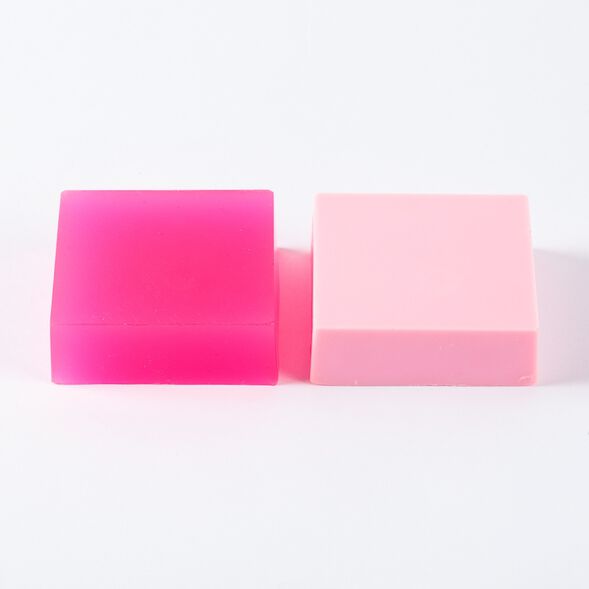 Two Electric Bubble Gum Color Blocks for Soap Making