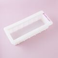 Side of a 10 inch Silicone Loaf Mold for Soap Making