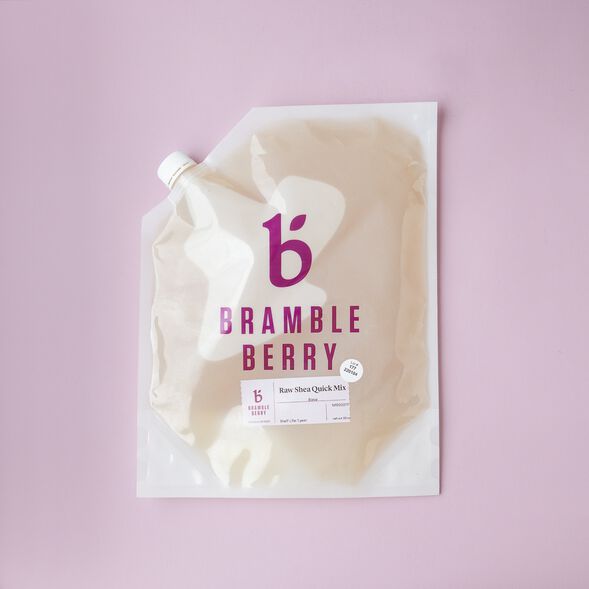 Raw Shea Quick Mix in a Bramble Berry pouch package