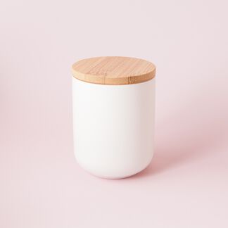 White Ceramic Jar - Large - 1 Jar