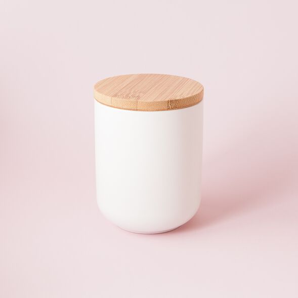 White Ceramic Jar - Large