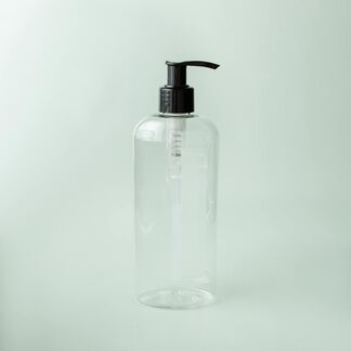 8 oz Clear Bottle with Black Pump Top - 10