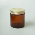 4 oz Amber Glass Jar with Gold Lid - 4