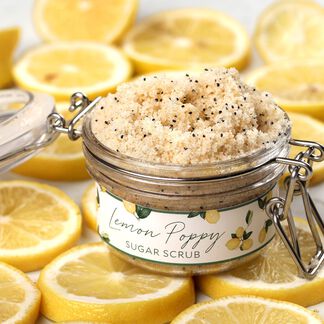 Lemon Poppy Seed Sugar Scrub Kit - Domestic