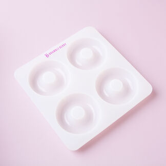 Silicone Aromatherapy Wax Melts Molds 4-cavity Circle/oval/square