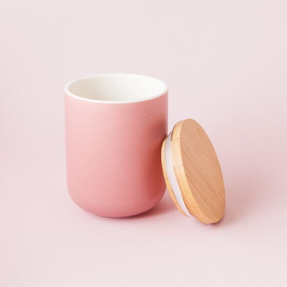 Blush Ceramic Jar - Large