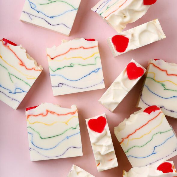 Heart the Rainbow Soap Project