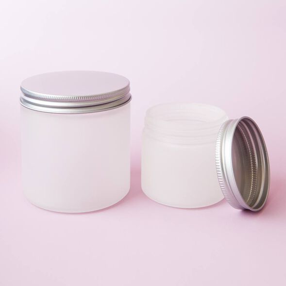Frosted 6 oz Glass Jar