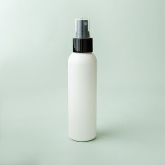 4 oz White Cosmo Bottle with Black Pump Spray Cap - 1