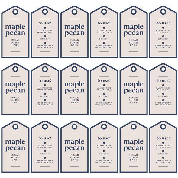 Maple Pecan Solid Scrub Digital Label