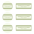 Seaweed and Cucumber Mask Digital Label