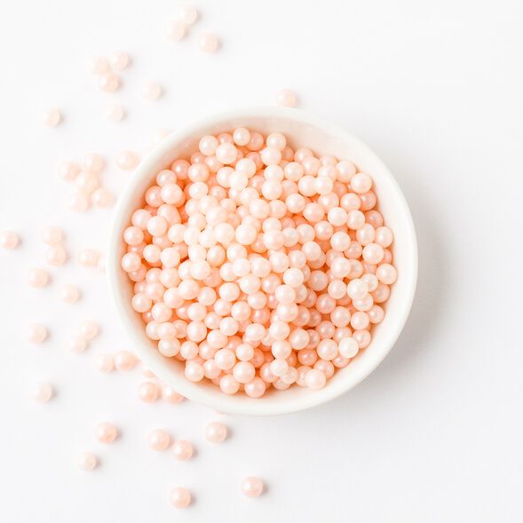 DISCONTINUED - Pink Sugar Pearls - 3 oz