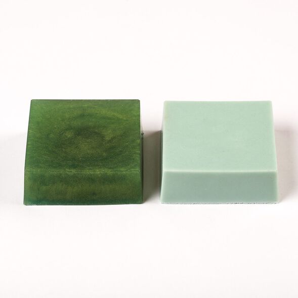 Two Evergreen Color Blocks for Soap Making