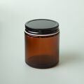 4 oz Amber Glass Jar with Black Lid - 12