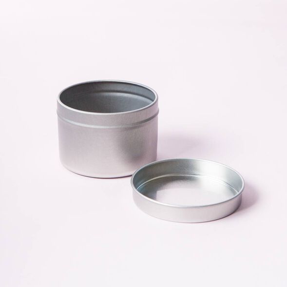 Silver Candle Tins