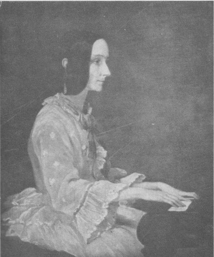 A portrait of Ada Lovelace in profile