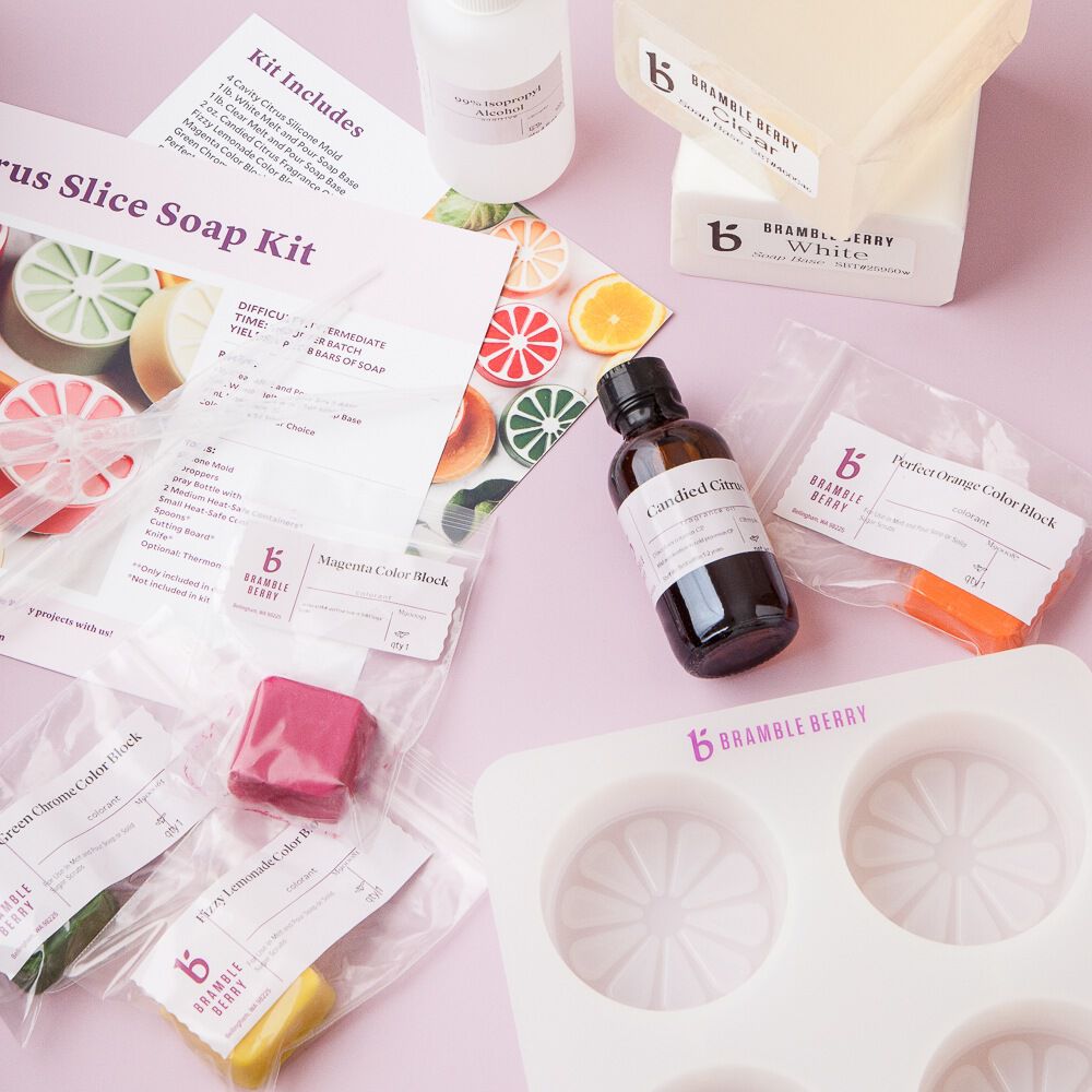 DIY citrus soap making kit