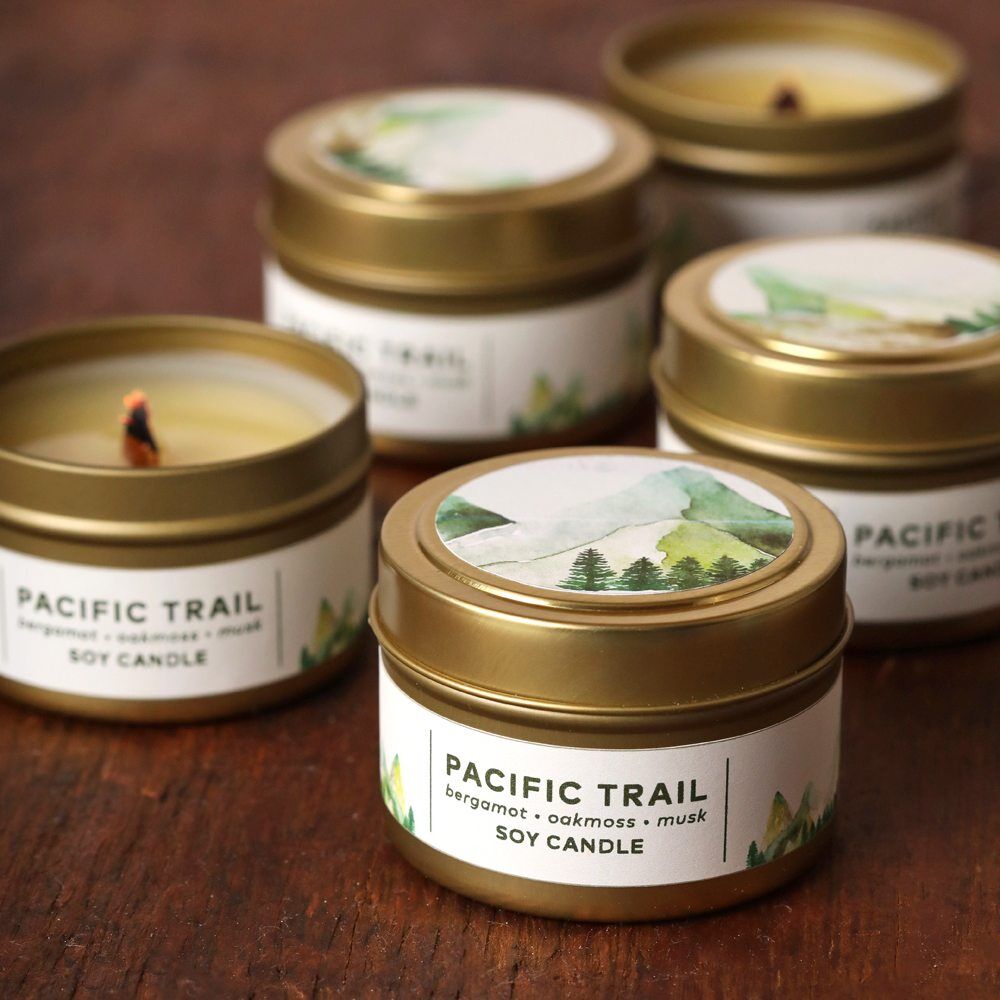 pacific trail soy wax candles