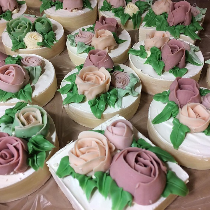 rose torte soaps by normal soap company