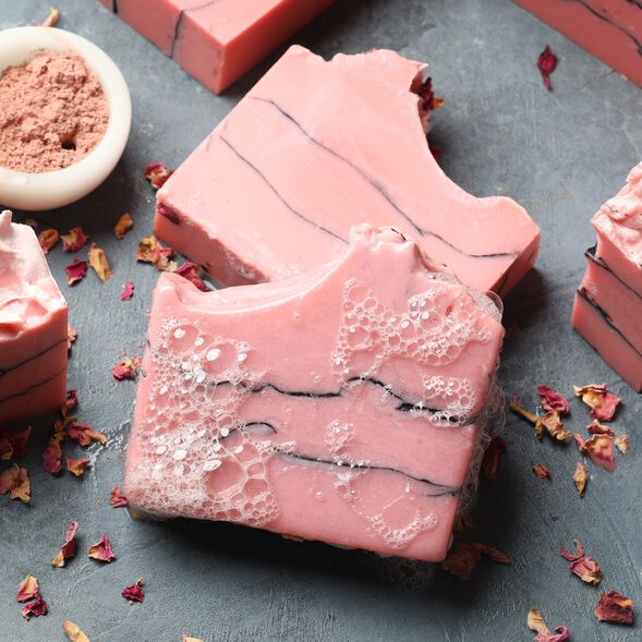rose clay and charcoal soap | bramble berry