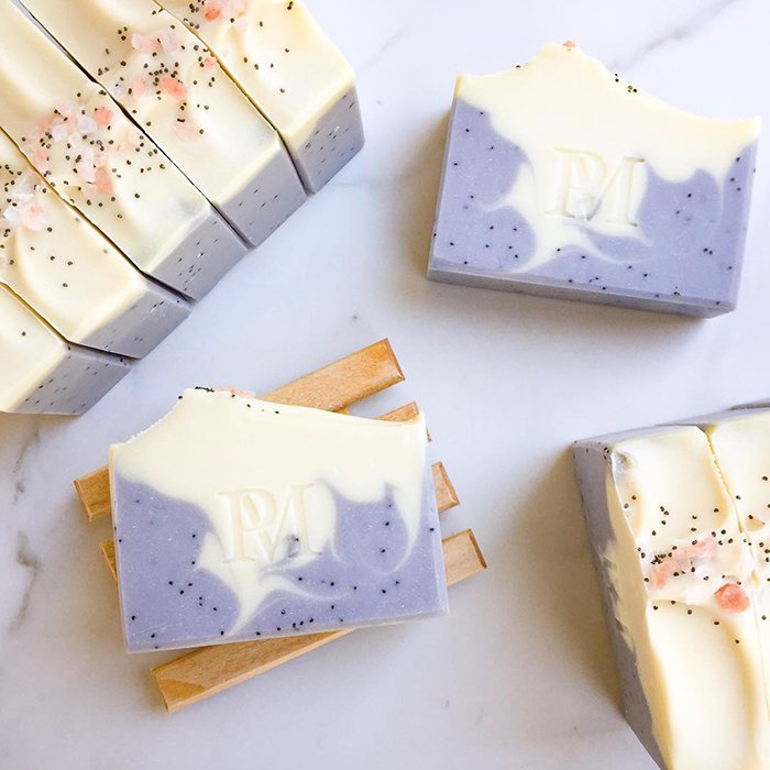 berries and vanilla soap by pottermade soap