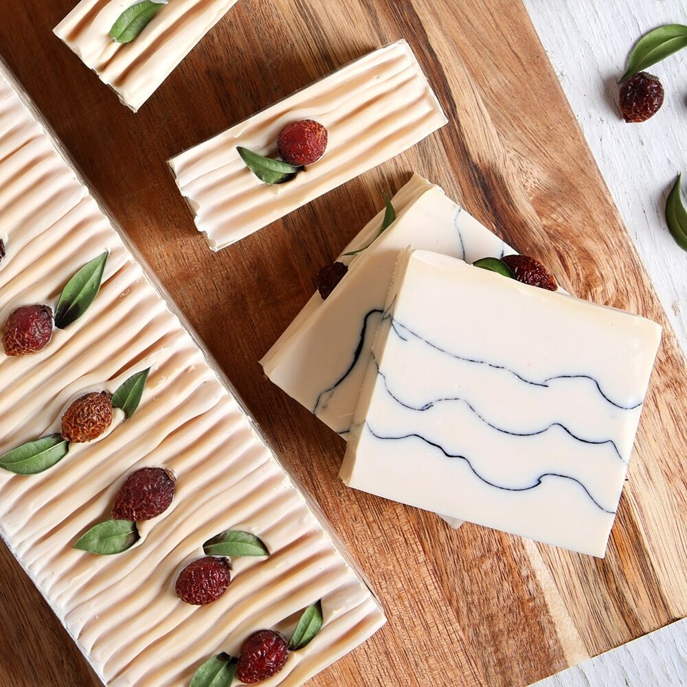 lingonberry spice soap making project