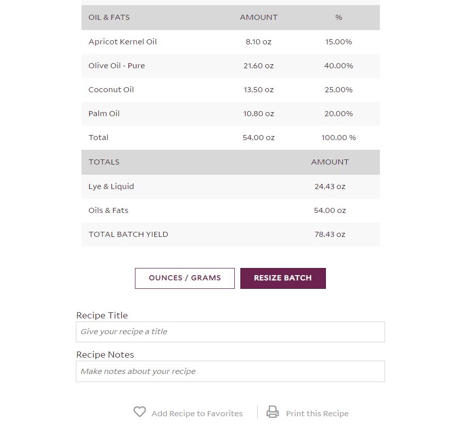 Using The Bramble Berry Lye Calculator Brambleberry