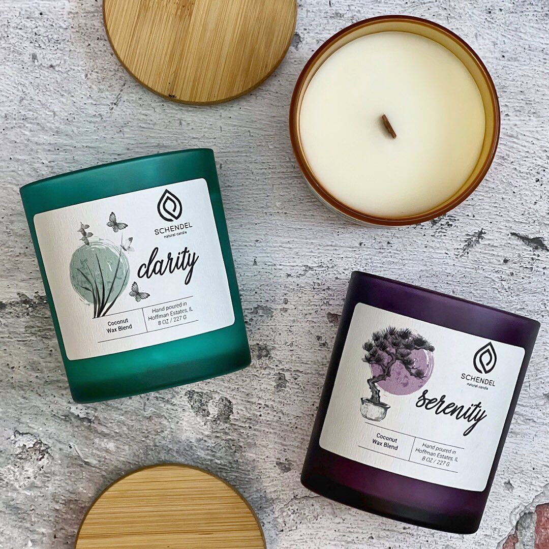 schendel home scents clarity and serenity candles | bramble berry