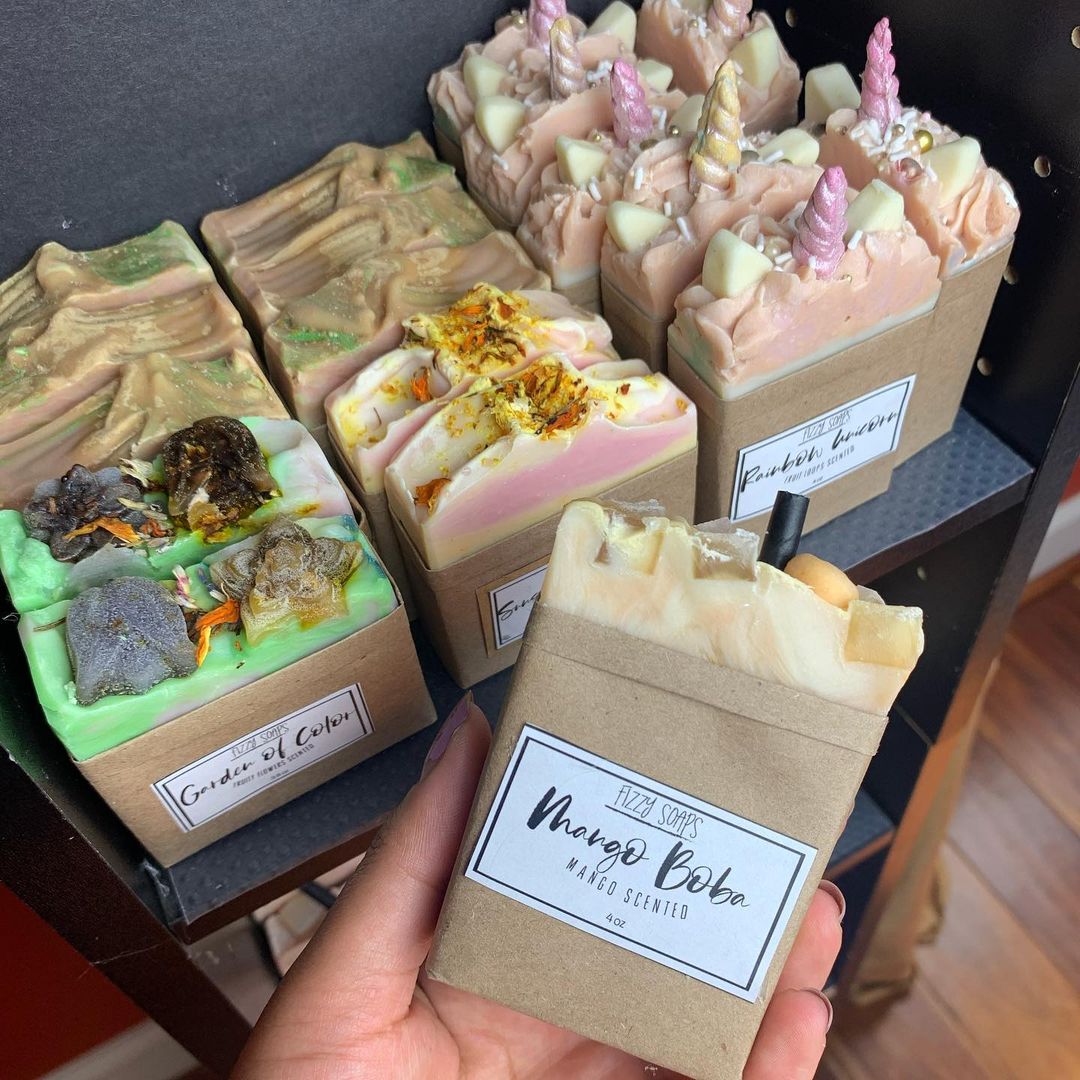 fizzy soaps wrapped bars
