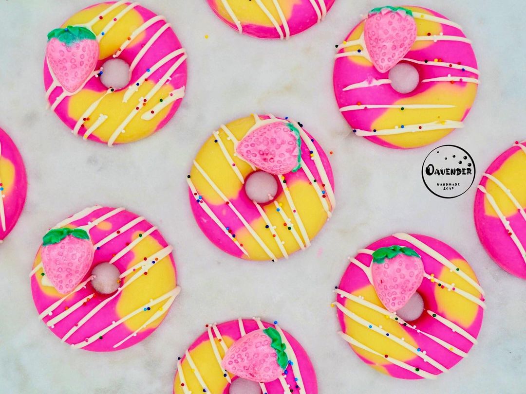 oavender
strawberry donut soap | bramble berry
