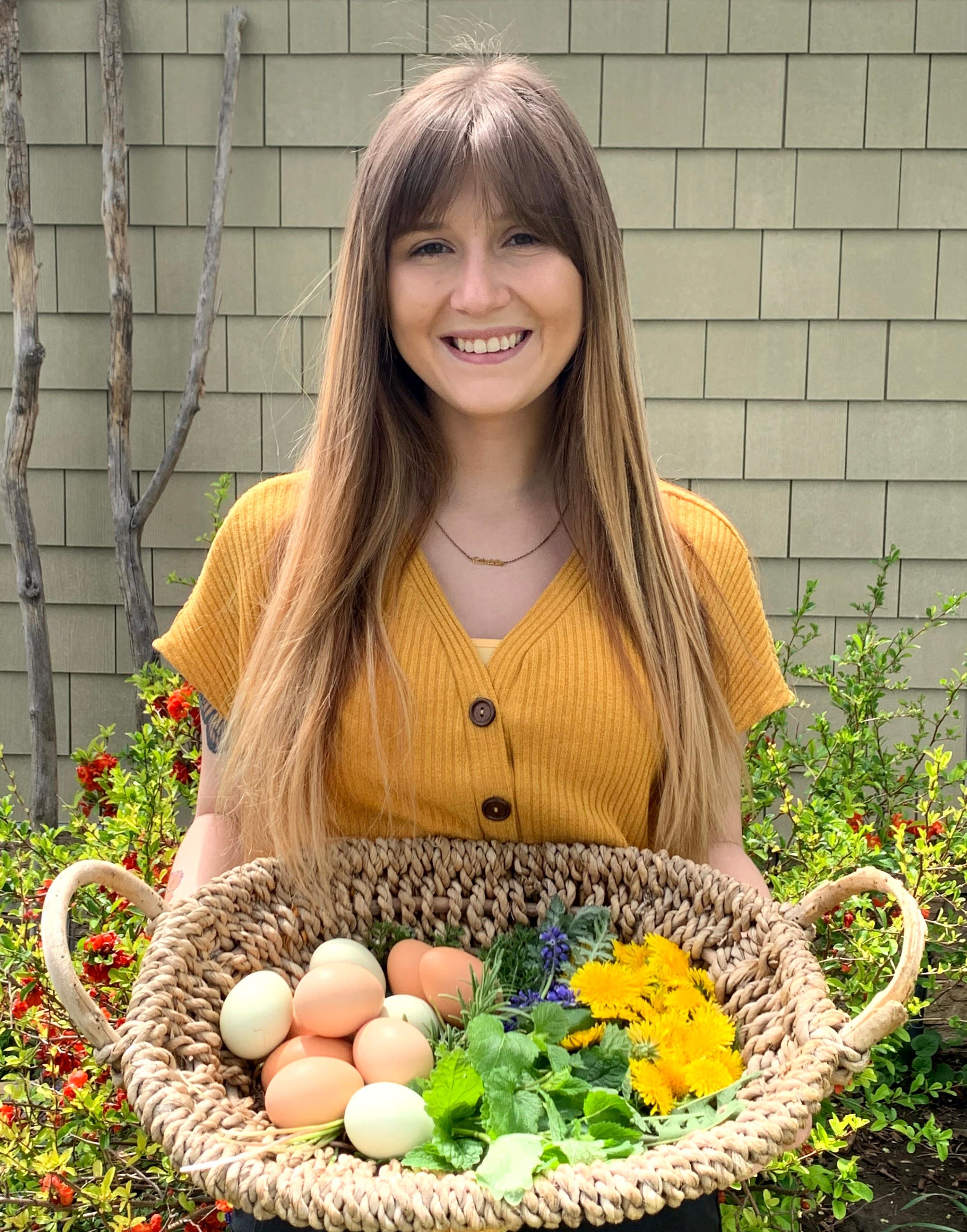 gabby with herbs and soil apothecary