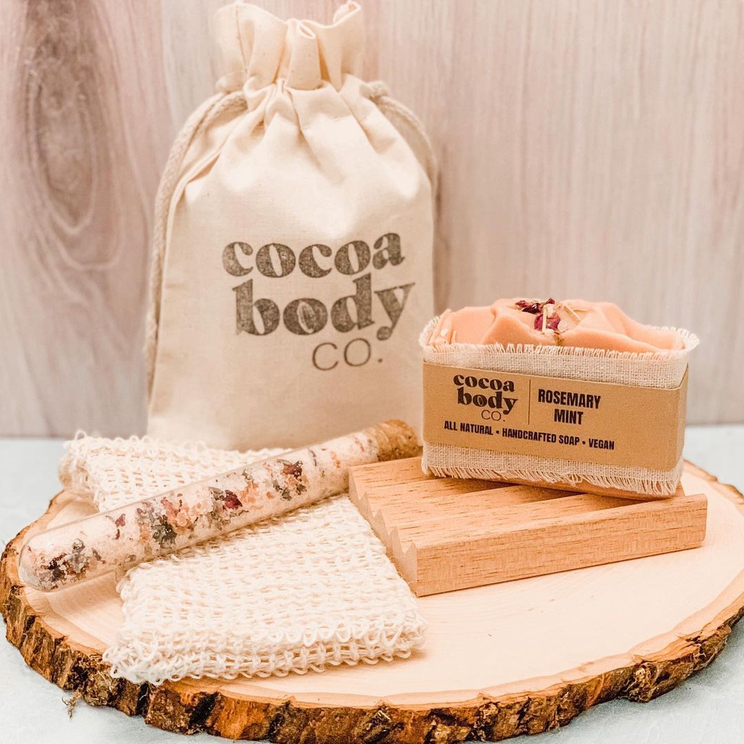 spa gift
set by cocoa body co | bramble berry