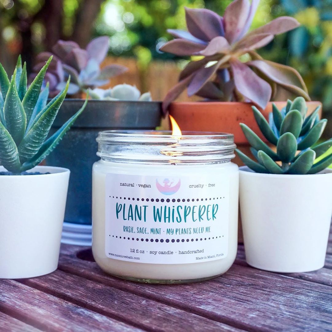 plant
whisperer candle by moon love bath