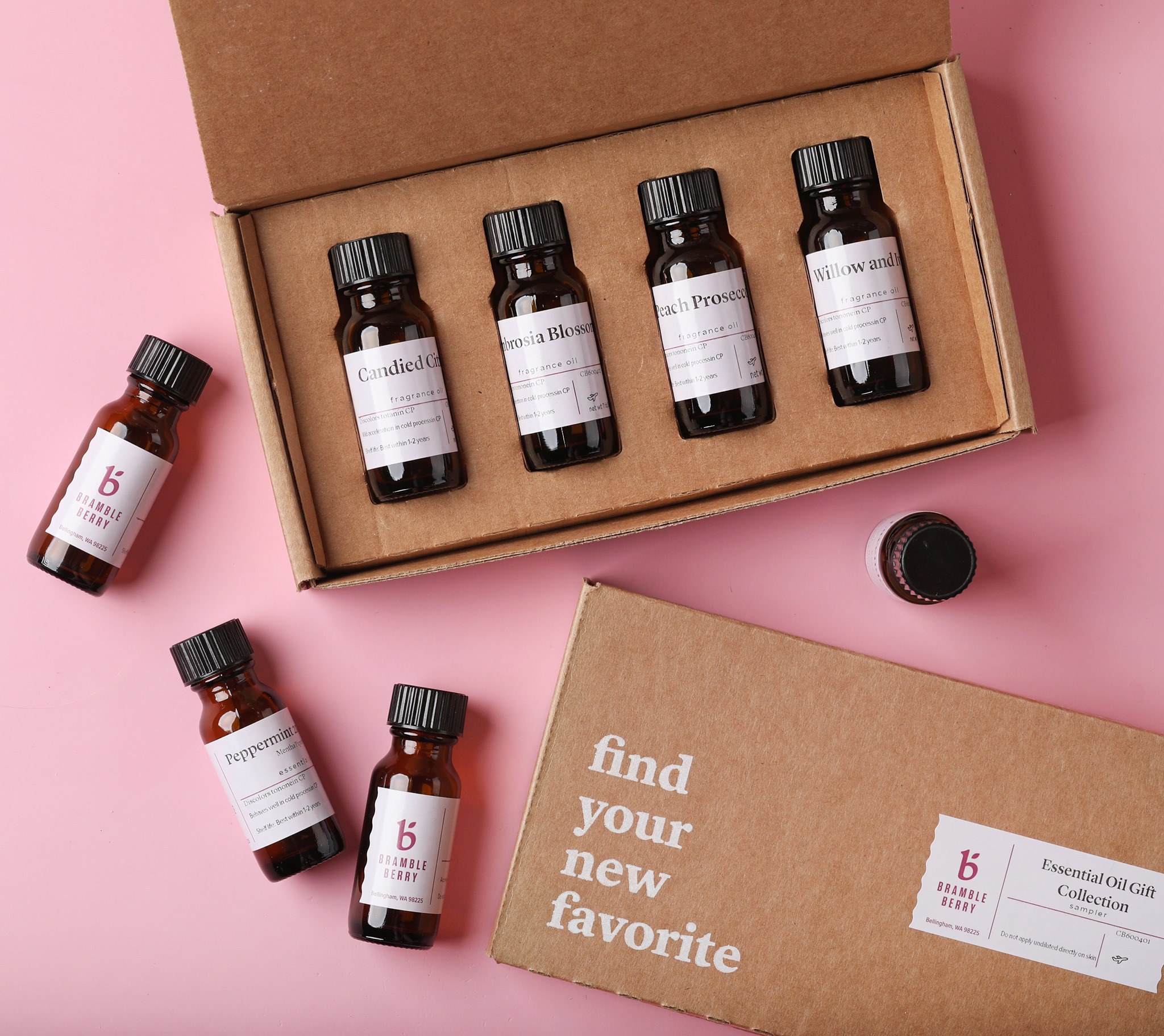 fragrance oil sampler for handmade soap