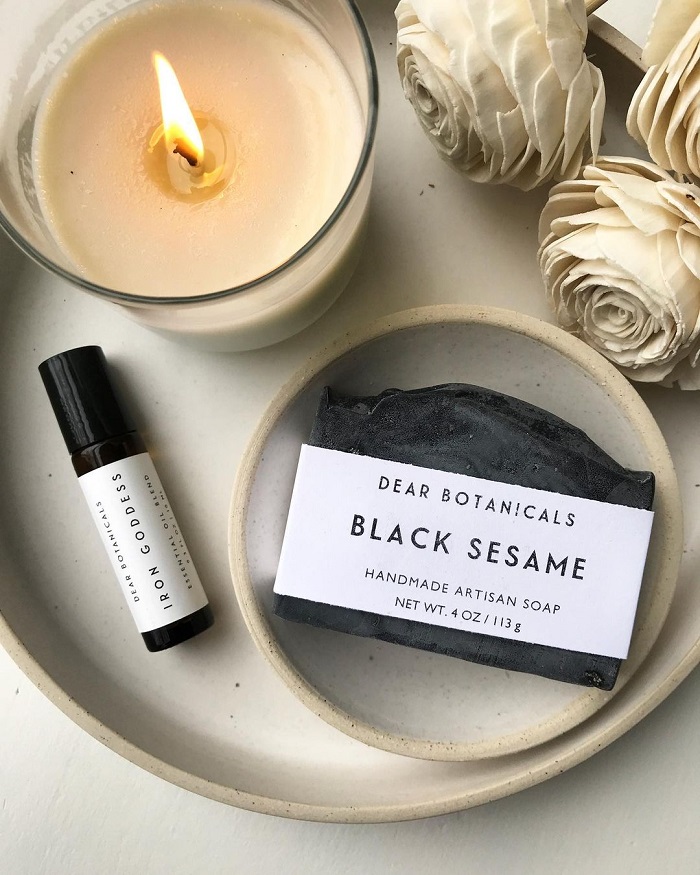 Black Seasame Soap from Dear Botanicals Black Seasame Soap from Dear Botanicals