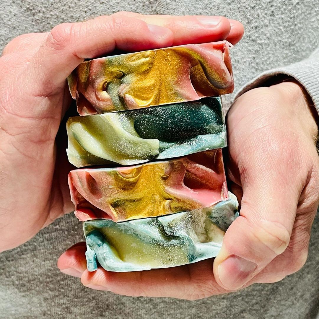 soap tops by
bittersweet soap works